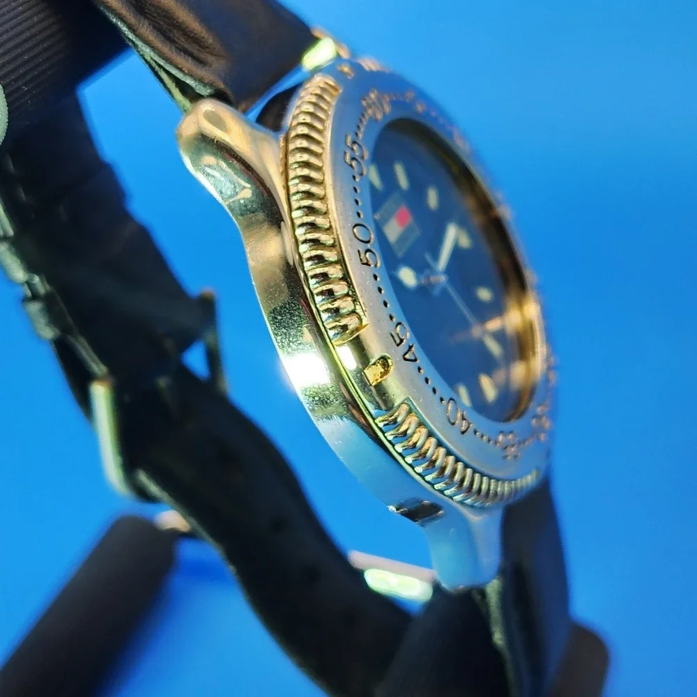 Vintage 2006 Tommy Hilfiger 1500 Professional 40mm Mens Quartz Watch Restored